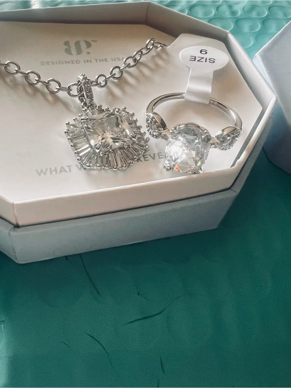 Bomb Party Necklace and Ring Set NWT
